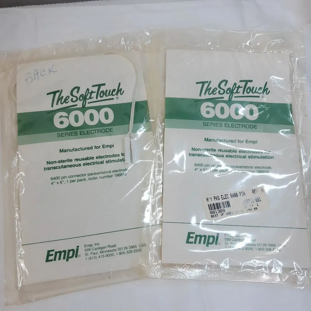 Empi set 2 The Soft Touch 6000 series Electrode 198816 4x6
